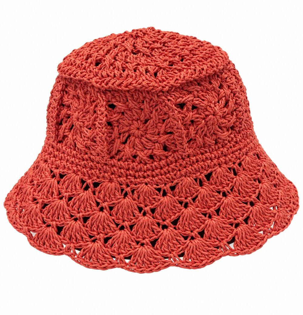 Wyeth Crochet Packable Bucket Hat UPF Sun Hat Boho Beach NWT